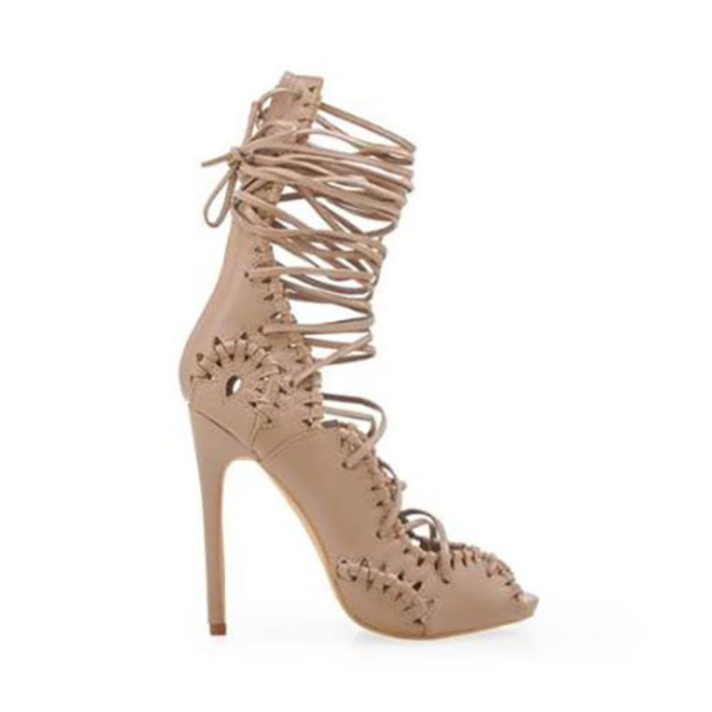 Privileged Heels 'Nude' Rich Girl Strappy Heels